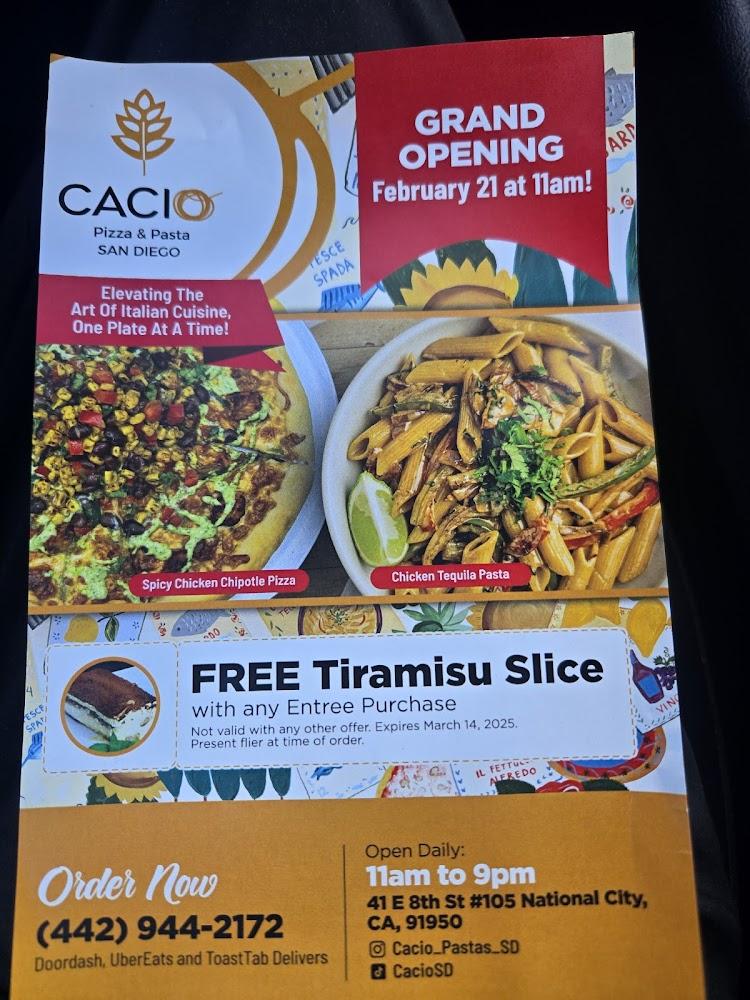 Cacio San Diego Menu image 4